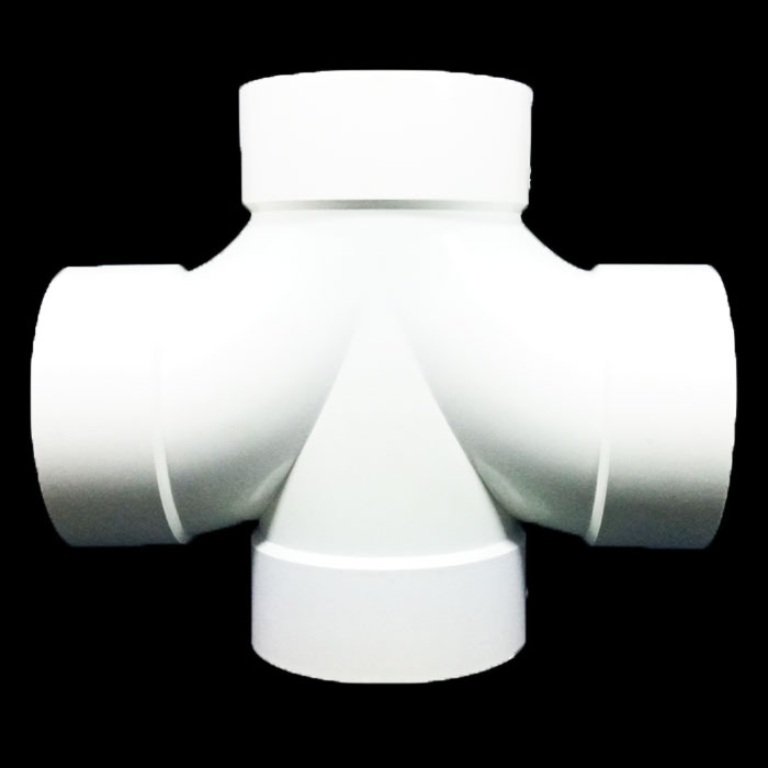 TEE PVC DWV CROSS 1 1/2