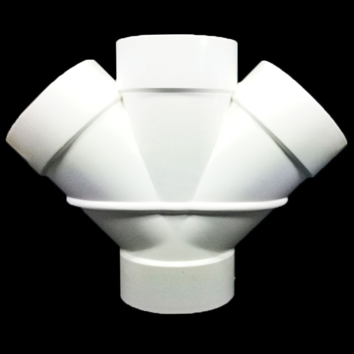 WYE PVC DWV 4  DOUBLE